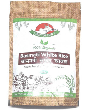 Product Name : DR.COW Organic Basmati White Rice 
